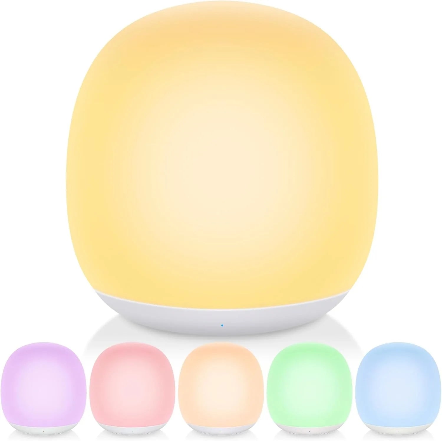 7 Color Changing Night Light RGB Remote Control Touch Dimmable Lamp