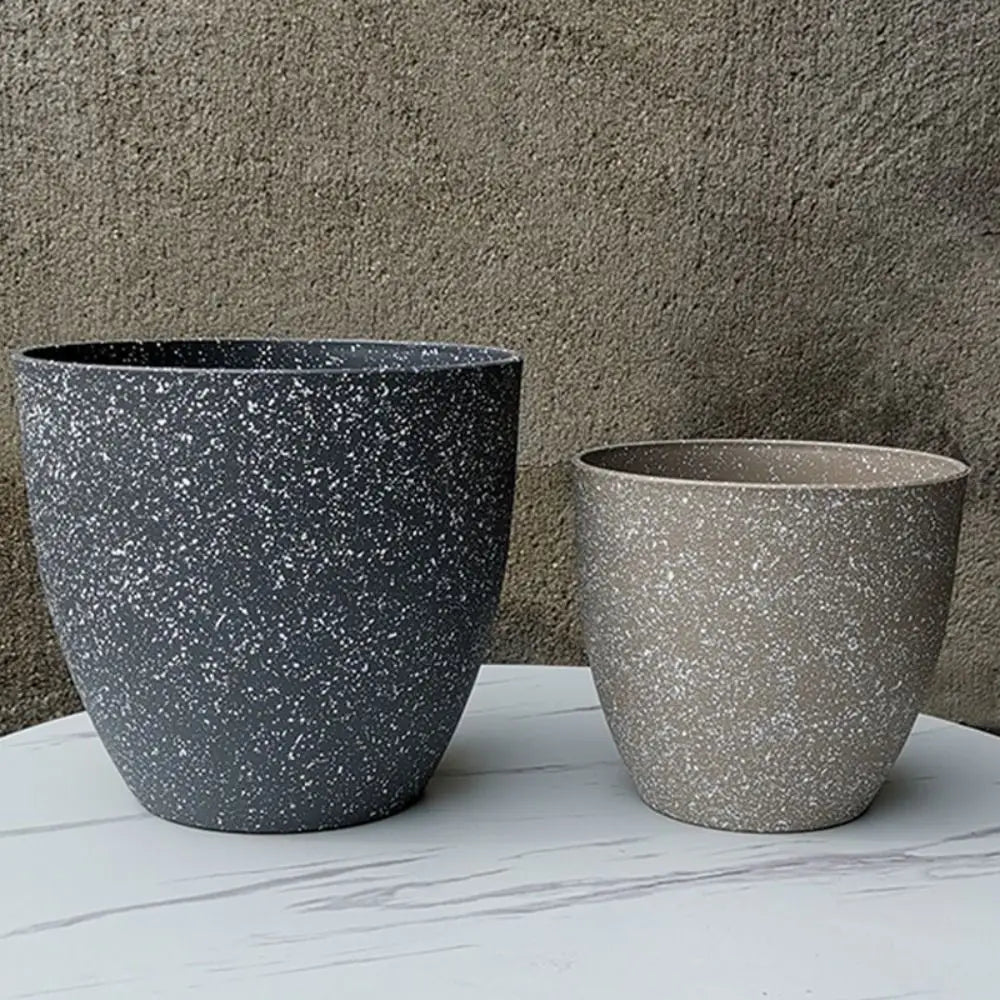 Plastic Imitation Stone Succulent Flowerpot