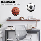 Basketball Storage Rack Wall Mounted Hand Shaped Ball Rack
