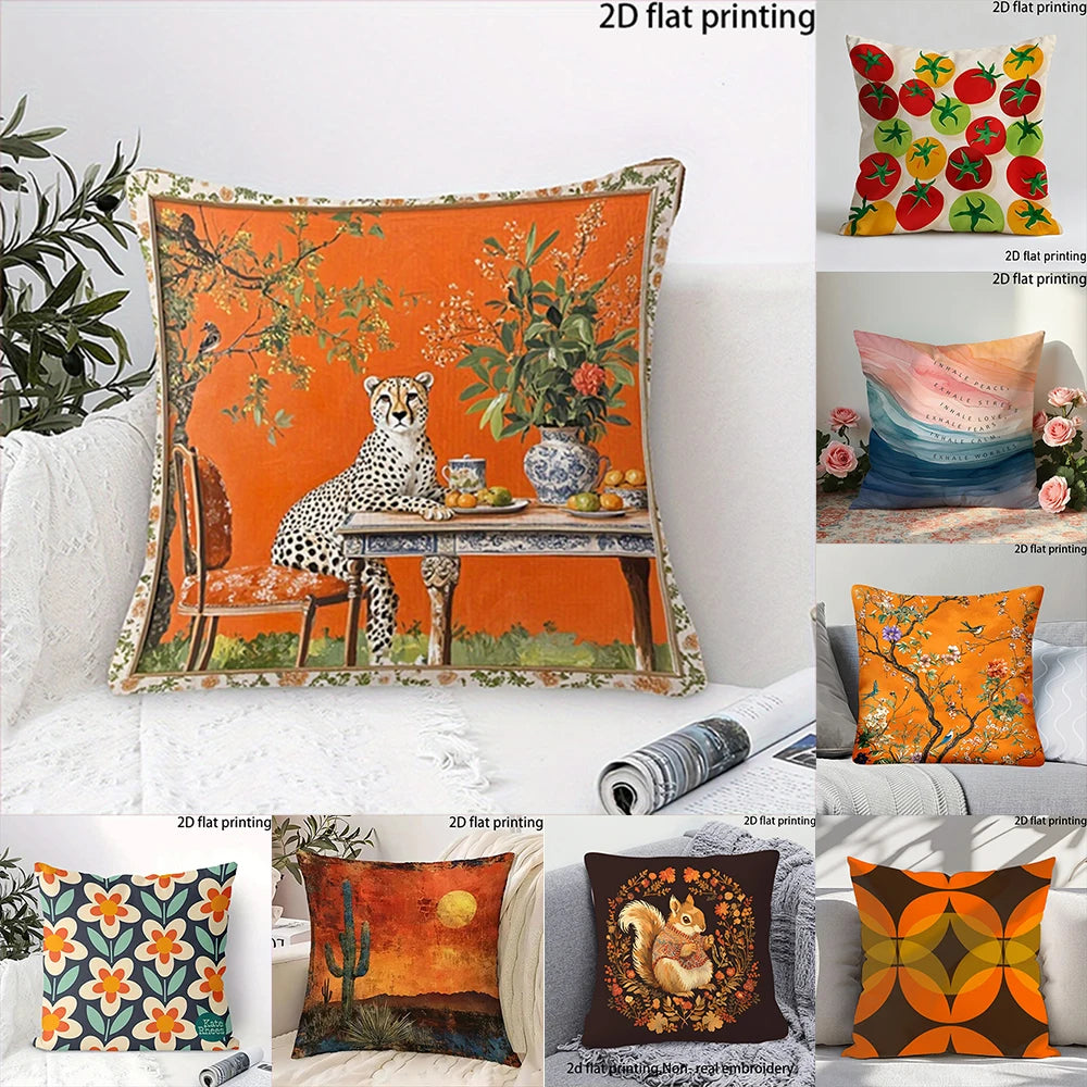 Vintage Art Throw Pillow Covers