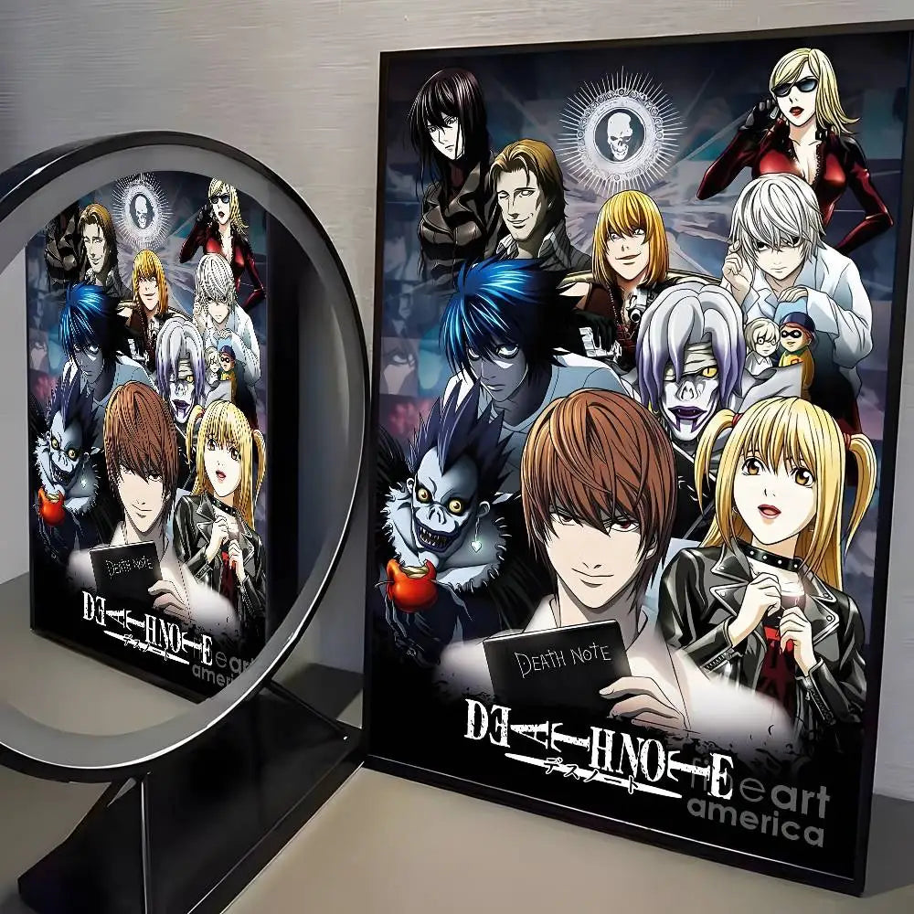 1pc Anime Death Note Classic Vintage poster art HD canvas