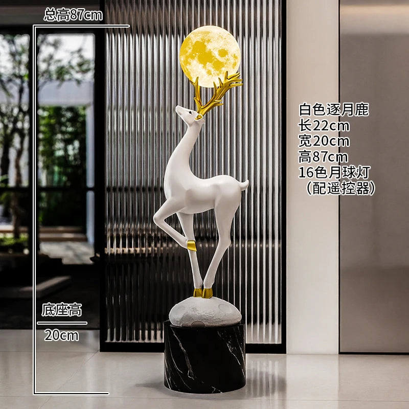 Home Decor Luminous Deer Statue