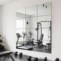Full Length Wall Mirror Tiles, HD Glass Home Gym Mirror