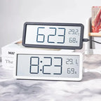 LCD Screen Digital Wall Clock Time Temperature Humidity Time Display