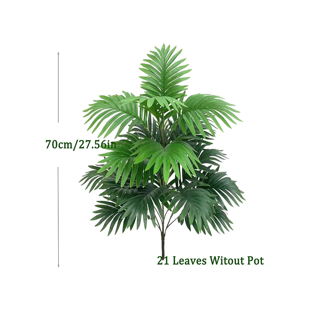 60-80cm Tall Artificial Palm Tree Fake Monstera Plant