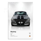 Minimalist Hyper Car Poster - E60 M5 CS M3 G800 911 GT3RSports Car Supercar Canvas