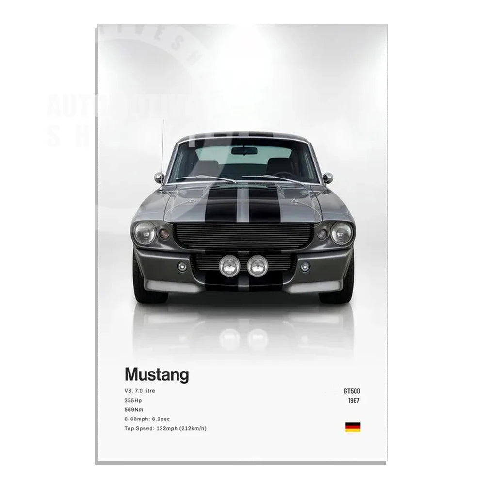 Minimalist Hyper Car Poster - E60 M5 CS M3 G800 911 GT3RSports Car Supercar Canvas