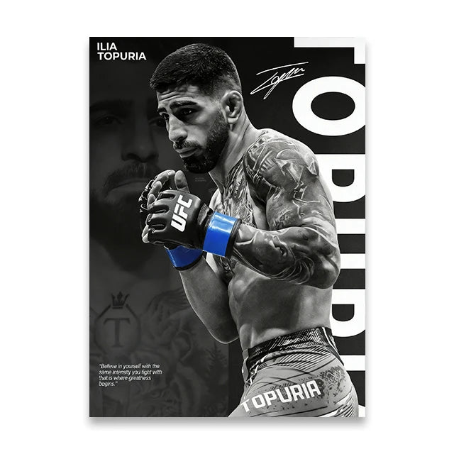 Boxing Star Canvas Wall Art Print Poster MMA Decorative Painting