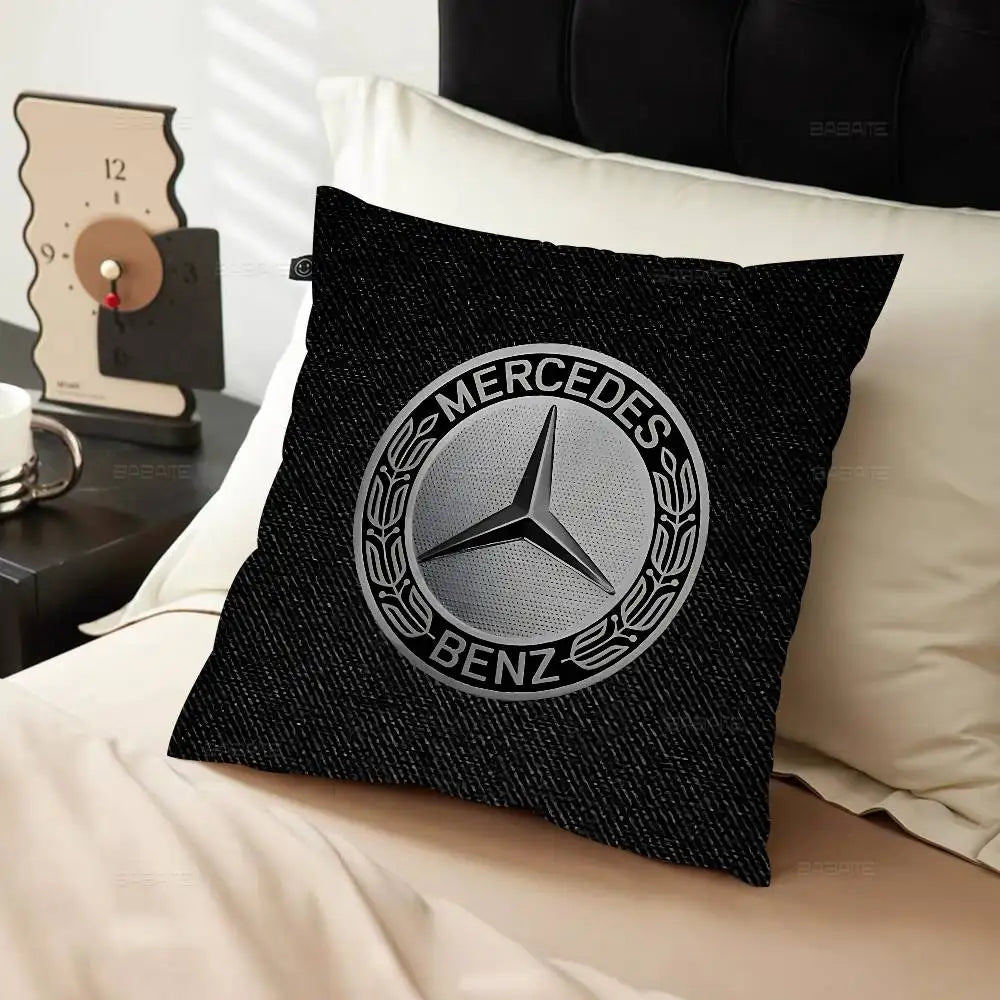 M-Mercedes-Ben-zs Logo Pillow Cover