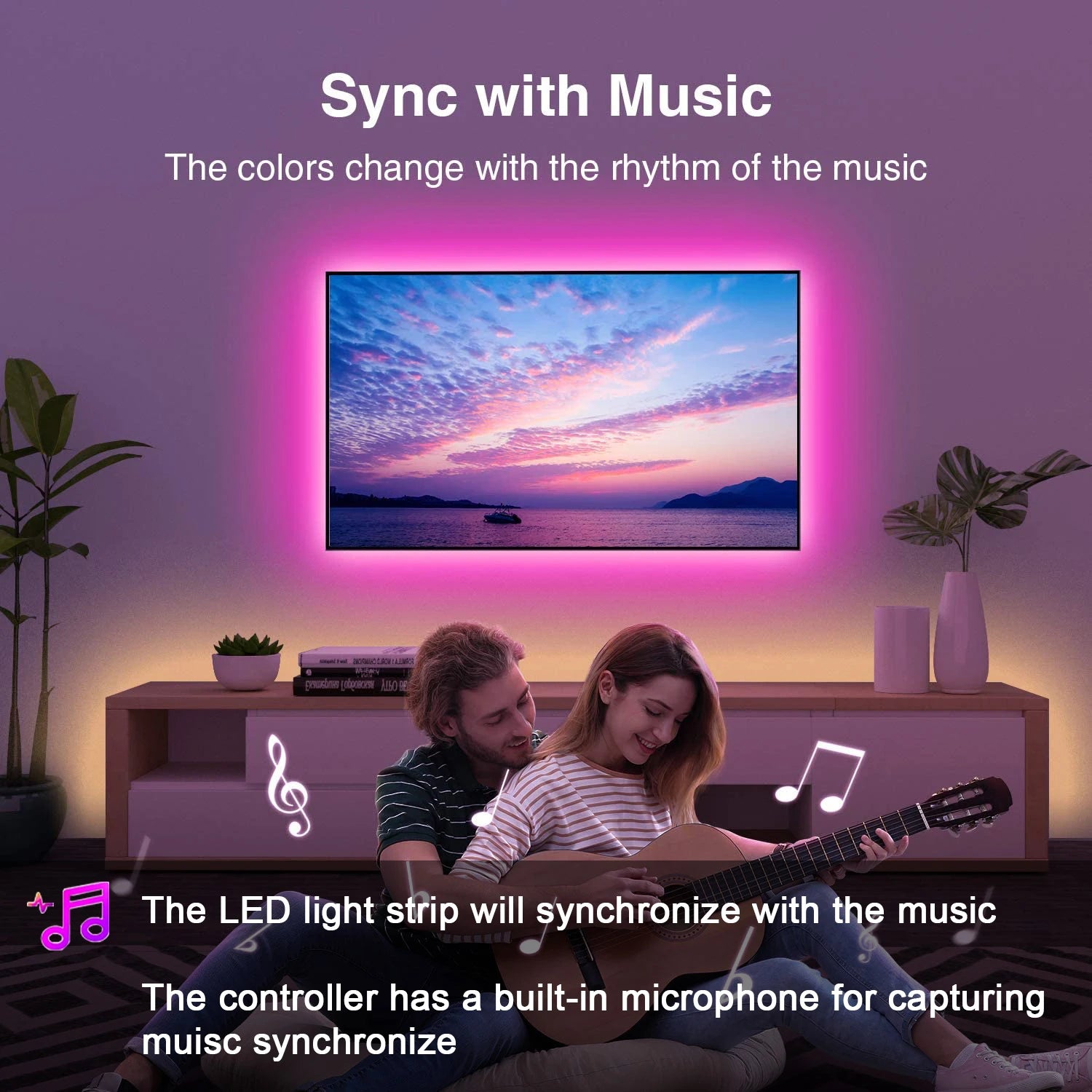 Led Strip Lights Music Sync Led Lights