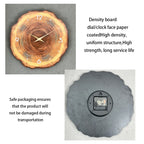1pc wooden ring veneer wall clock