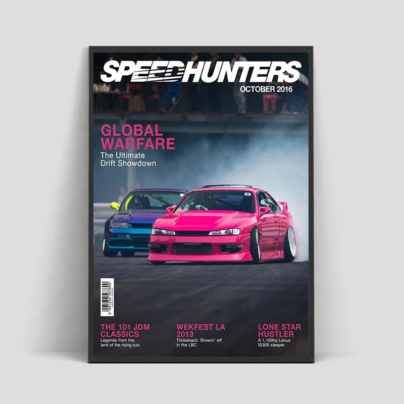 Japanese Cars GTR JDM Racing Magazine Cover Posters