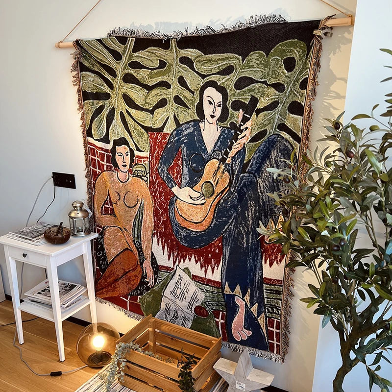 Henri Matisse French Artist Tapestry Blanket Sofa Throw