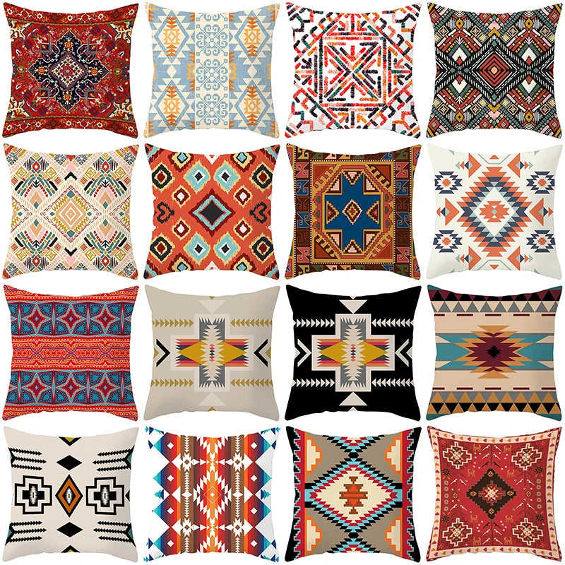Bohemian ethnic style pillowcase living room sofa pillowcase