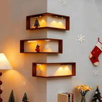 Space Saving 90 Degree Corner Wall Shelf