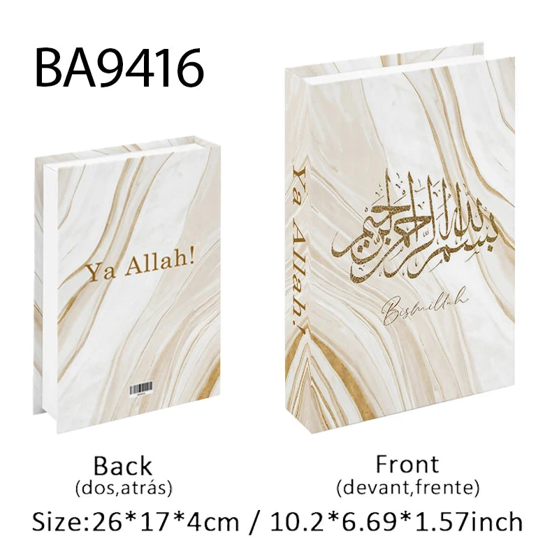 Islamic Kaaba Mosque Luxe Fake Book Storage Box