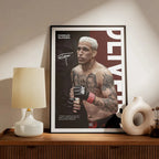 Famous Boxing Legends Poster UFC Inspirational ILIA TOPURIA Canvas Print