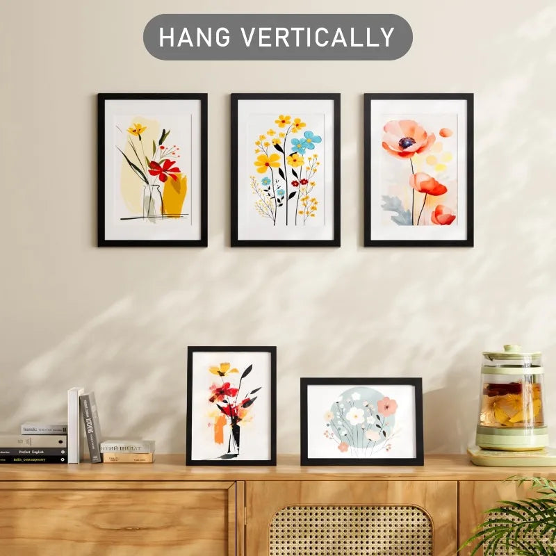 3pcs A3 Wooden Photo Frames for Wall Hanging