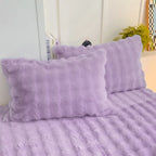 2pcs Fluffy Plush Pillowcase