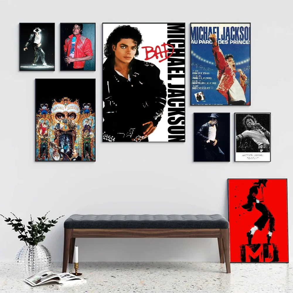 Michael Jackson Cartoon Pop Singer Wall Art, HD Canvas Print Poster