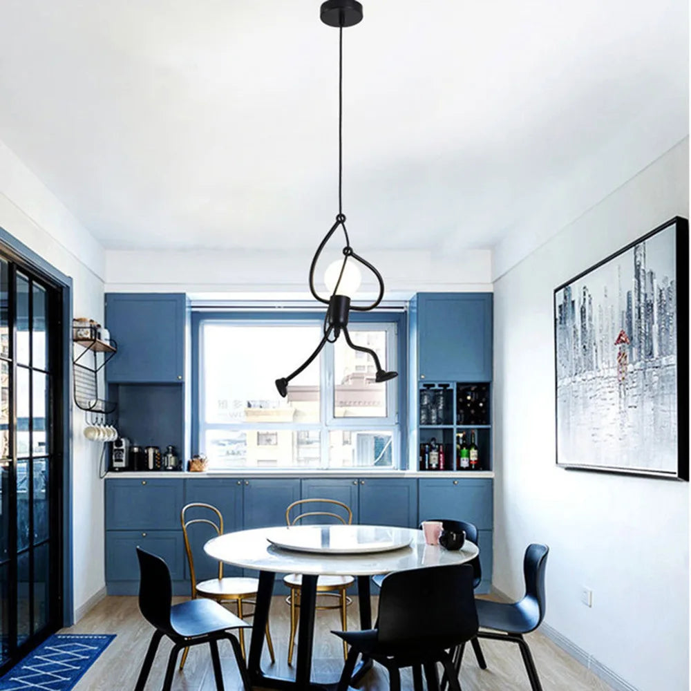 Black Vintage Iron Hanging Lamp