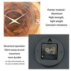 1pc wooden ring veneer wall clock