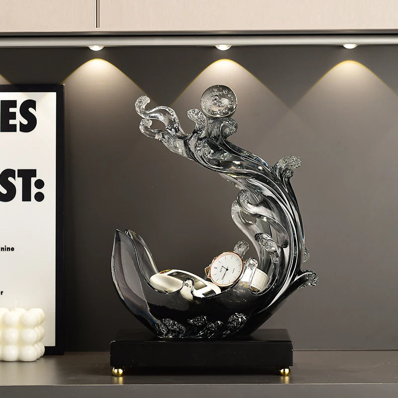 Statuette,Wind And Water Rise,storage Decoration