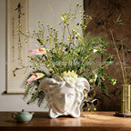 Greek Style Face Flowerpot