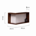 Space Saving 90 Degree Corner Wall Shelf