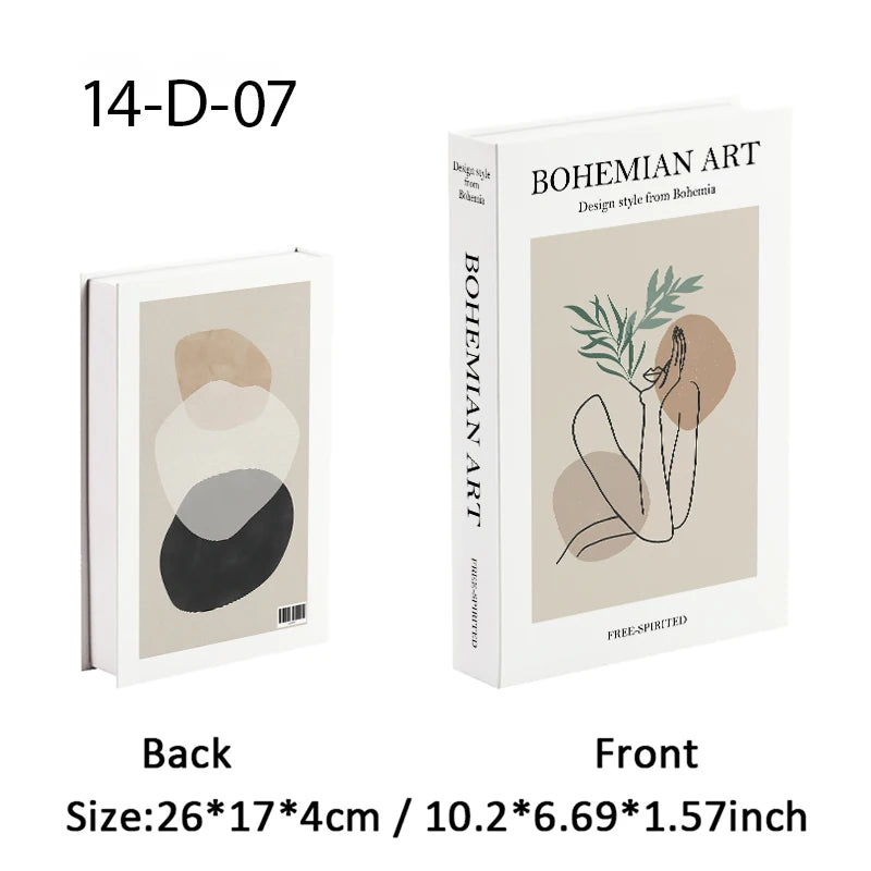 Fashion Paris Milan Luxe Fake book Decorative Books Storage Box