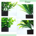 1pc Fake Mini Artificial Eucalyptus Potted Plant