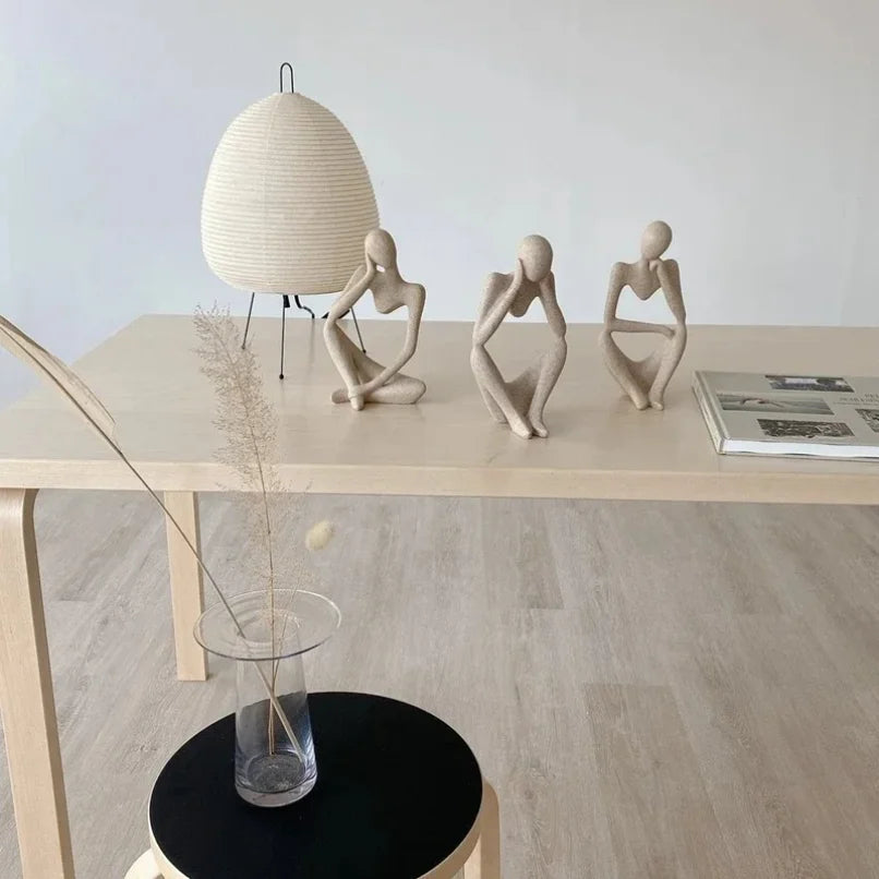 Sand color, abstract, statue, sculpture