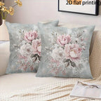 2pack Floral Embossed Style Throw Pillow Covers