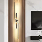 Long Strip LED Wall Lamp Modern Remote Control Dimming Living Roomdecor Wall Lamp