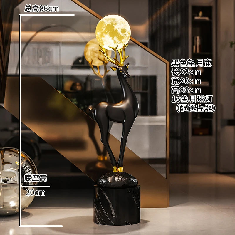 Home Decor Luminous Deer Statue