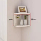 2/4/5 Layers PVC Wooden Corner Shelf