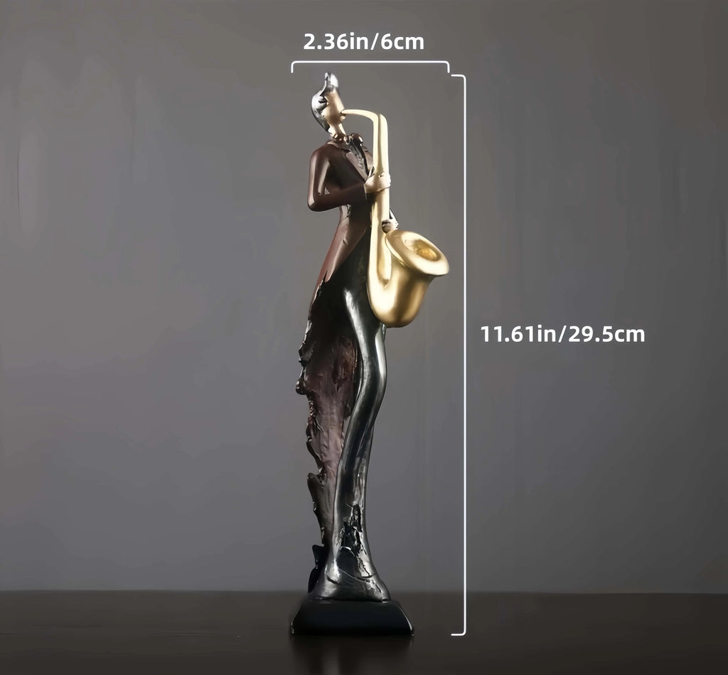 Modern Jazz Musician Resin Statue Art Sculpture