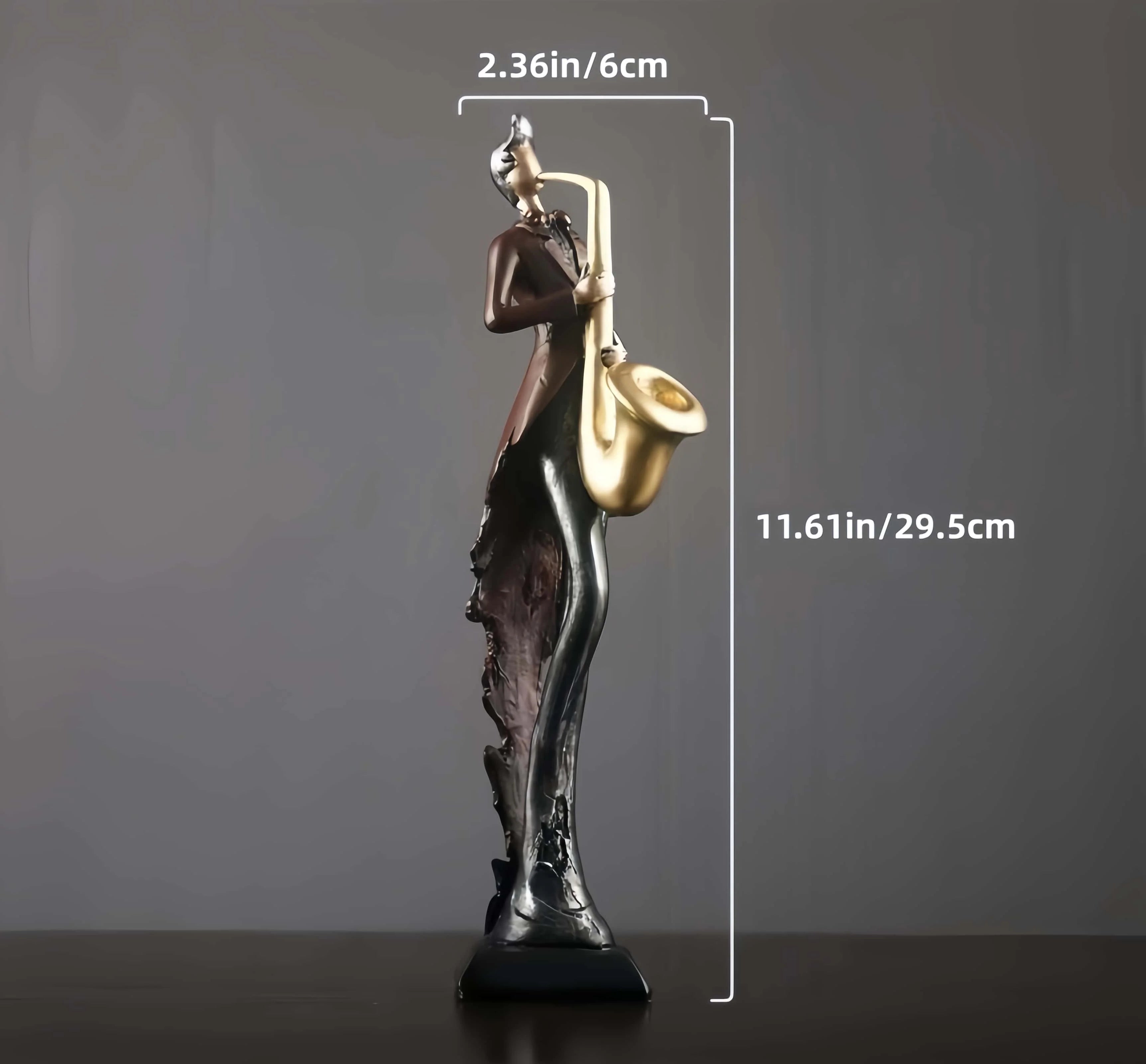 Modern Jazz Musician Resin Statue Art Sculpture