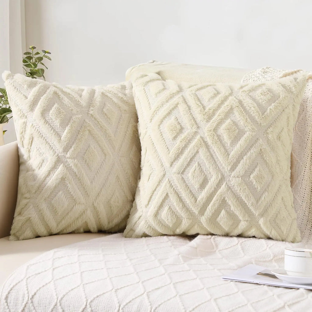 HAPIHAPPY Throw Pillow Covers Set of 2
