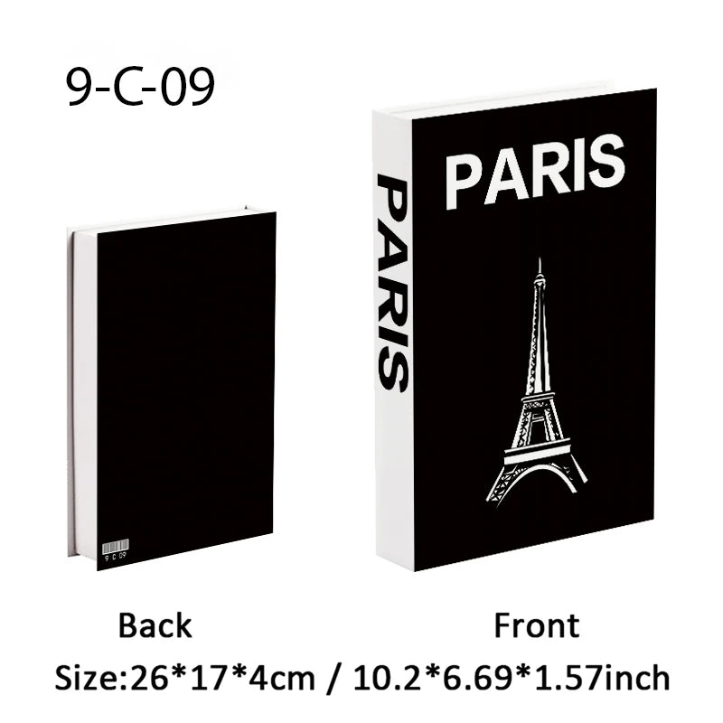 Fashion Luxury Fake Book Storage Box Perfume Decorative Books