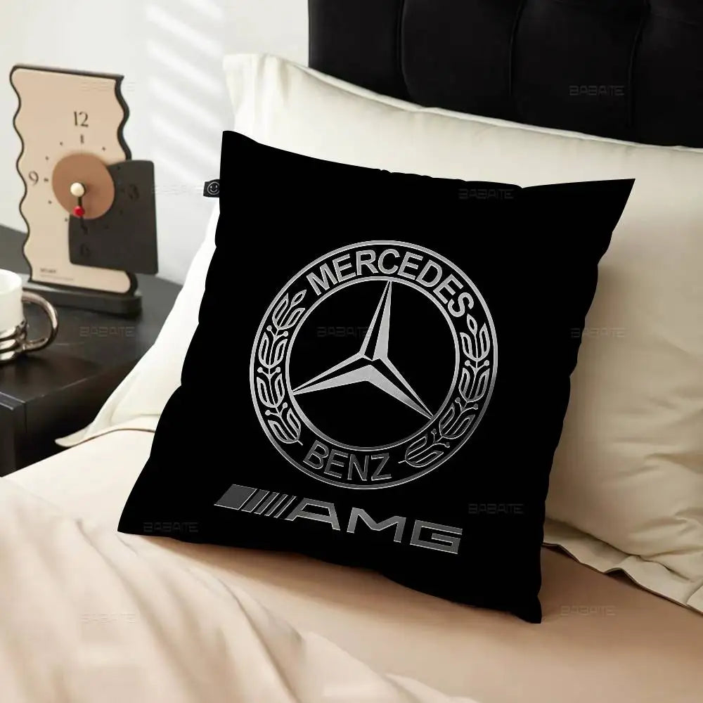 M-Mercedes-Ben-zs Logo Pillow Cover