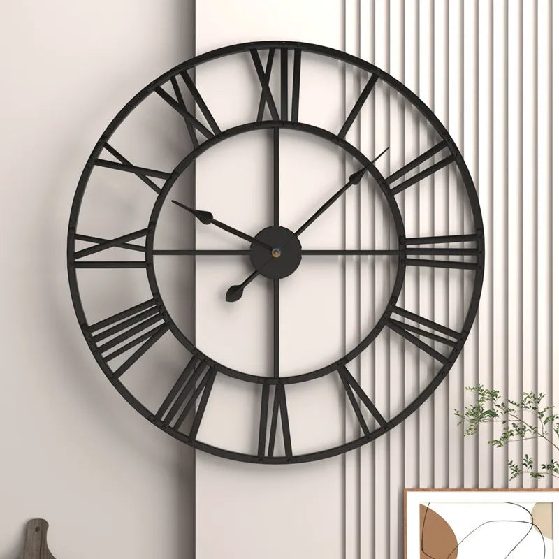 60CM Large 3D Wall Clocks Roman Numerals