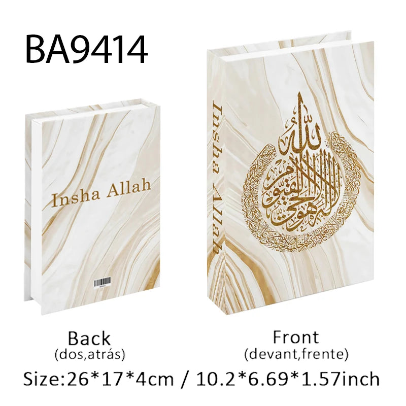 Islamic Kaaba Mosque Luxe Fake Book Storage Box