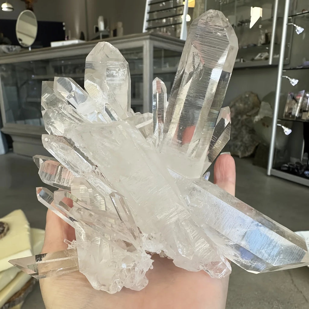 AA+ Premium Clear Quartz Cluster
