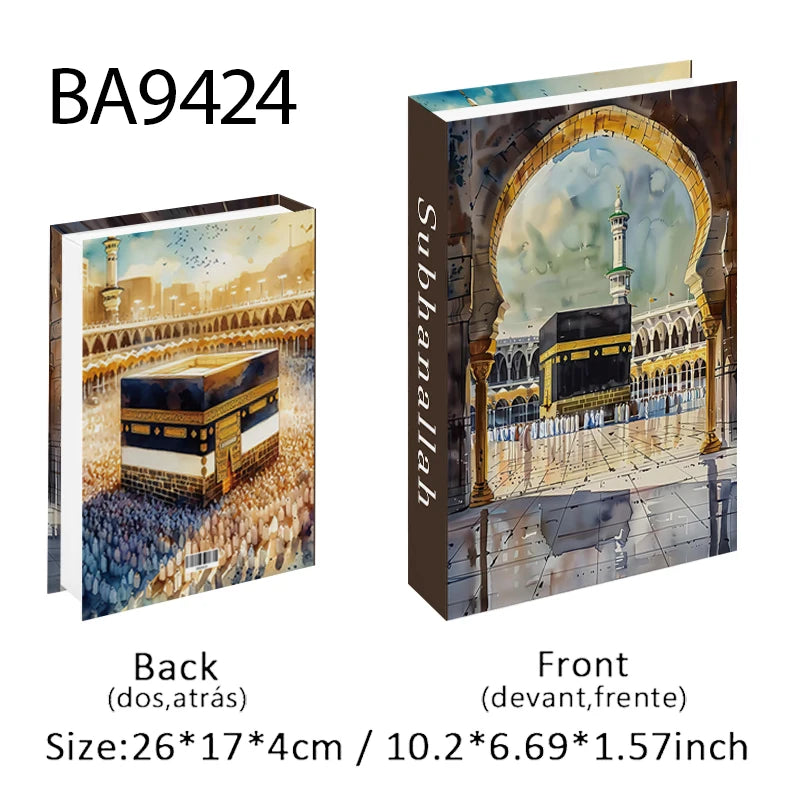 Islamic Kaaba Mosque Luxe Fake Book Storage Box