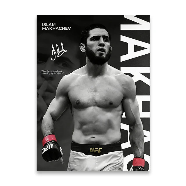 Boxing Star Canvas Wall Art Print Poster MMA Decorative Painting