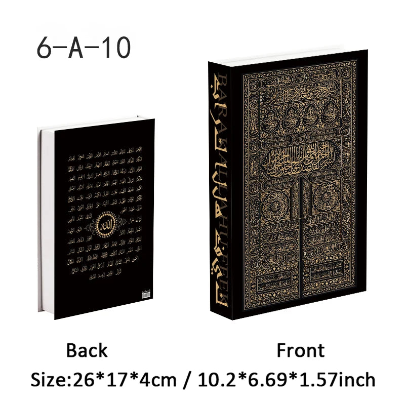 Islamic Kaaba Mosque Luxe Fake Book Storage Box