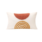 Circle Burnt Half Orange Pillow Cover