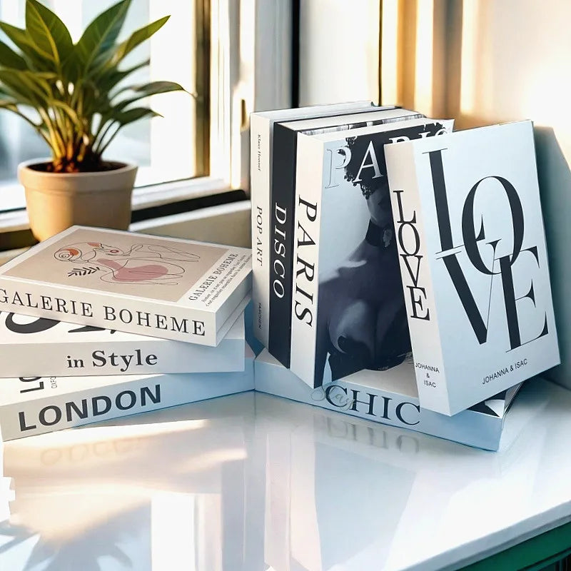 Fashion Luxury Fake Book Storage Box Perfume Decorative Books