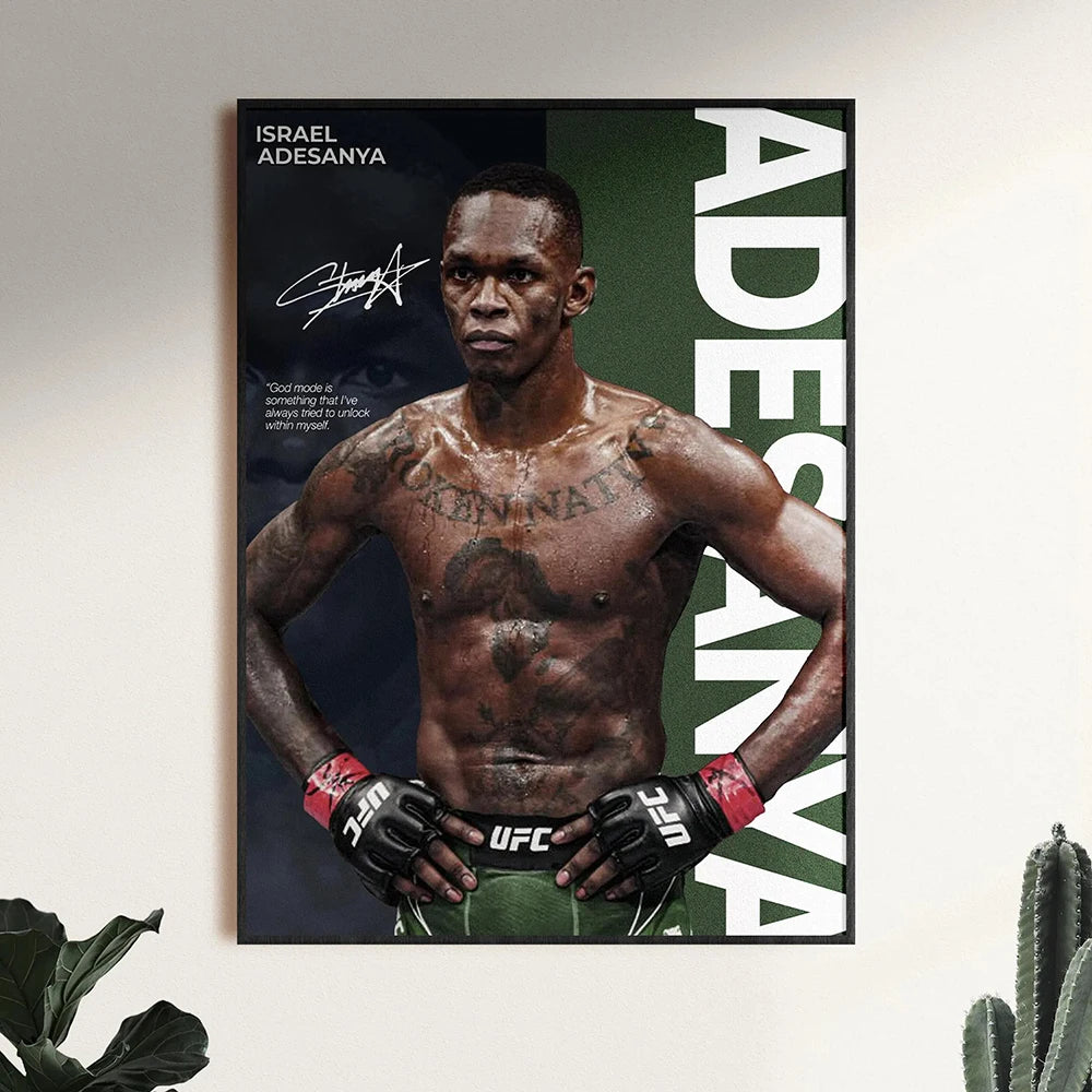Famous Boxing Legends Poster UFC Inspirational ILIA TOPURIA Canvas Print